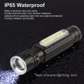 Camping Usage Aluminum LED USB Rechargeable Torch Light